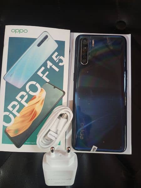 oppo F15 (8/256) Gb ram full new with box and charger pta proved 1