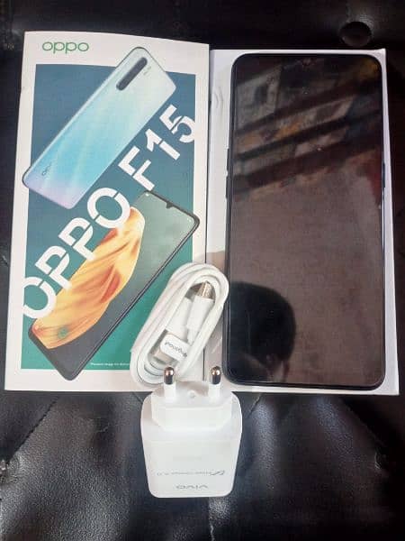 oppo F15 (8/256) Gb ram full new with box and charger pta proved 4