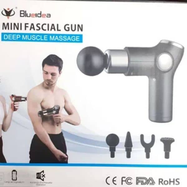 Original) Wireless Mini Fascial Gun Deep Muscle Vibrating Massager Gun 8