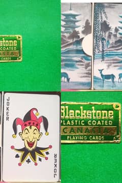 Vintage Blackstone CANASTA Playing Cards Pair Set