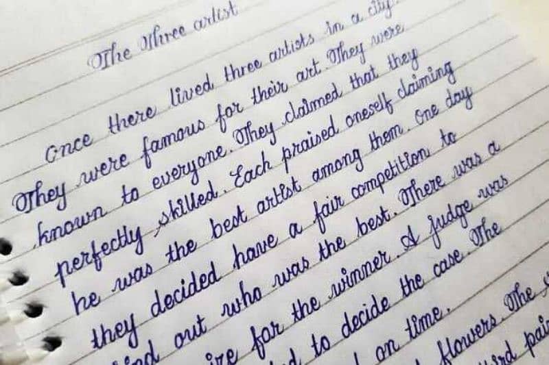 Handwriting assignment work 4