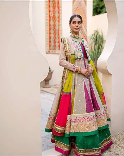 Bridal Mehndi Lehnga|Zahra Ahmad Bridal Wear Collection 7