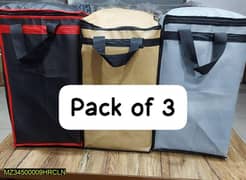 3 one compartment storage bags
