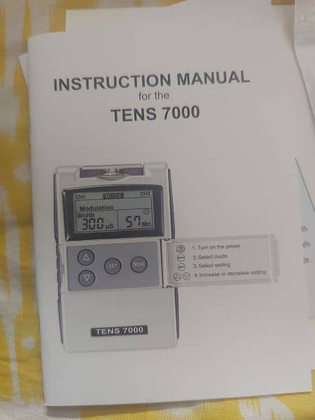 TENS 7000 Digital TENS Unit with Accessories Unit muscles stimulator 7