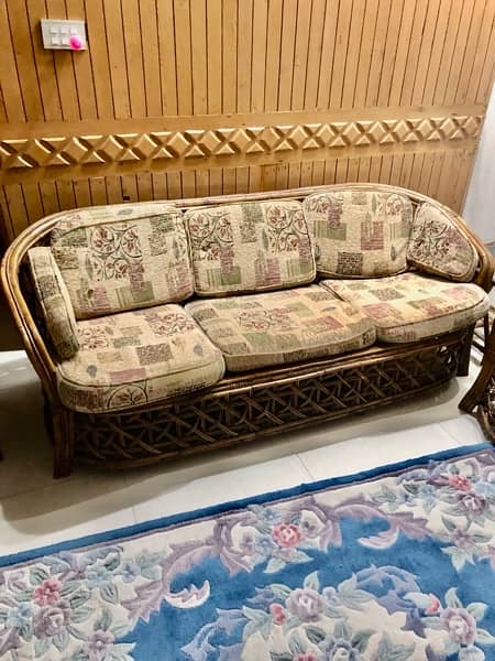 Cane Sofa set with tabless 5