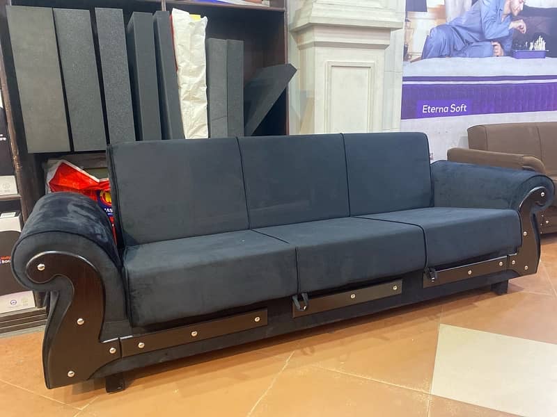 sofa cum bed (Molty foam)(10 years warranty )(sofa +bed) 8
