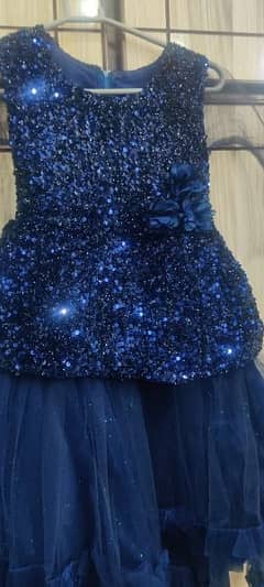 Navy Blue Frock for Girls, Ages 5-10: Stylish & Comfortable!