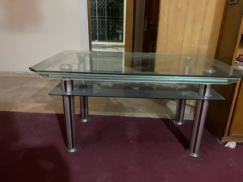 Double Shelf 6 seater dining table 4