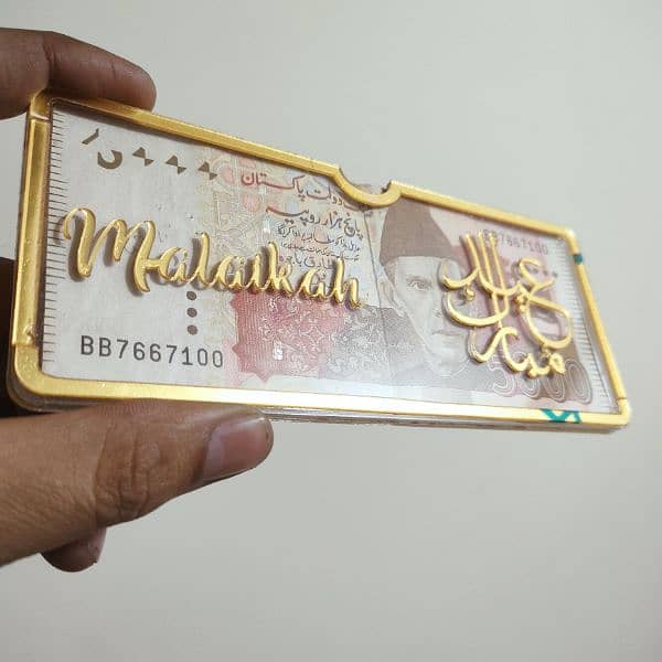kids eidi Envelope, acrylic customize name with Eid Mubarak 6