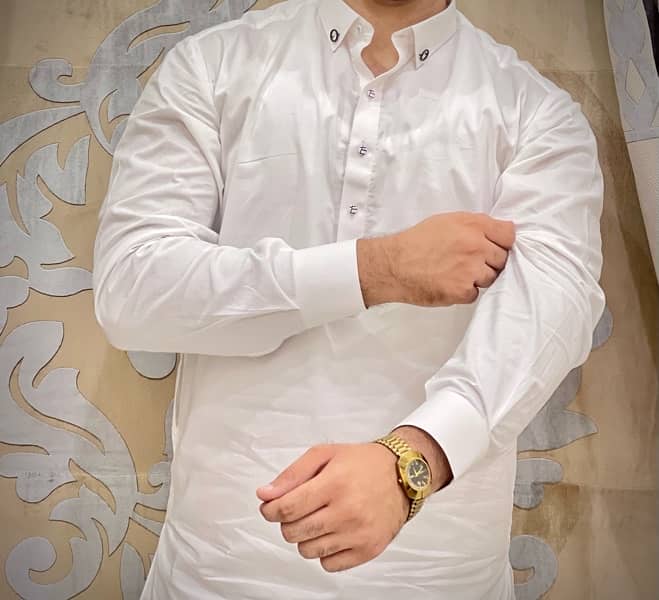 white cotton shalwar kameez 1