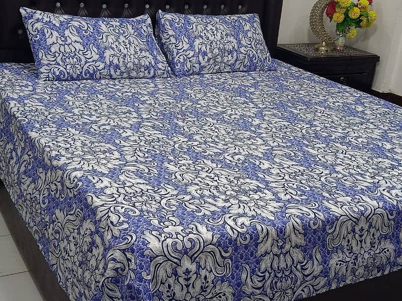 cotton double bed bedsheets 1