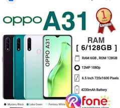 oppo a31 6gb rem and 128 GB ro sale or exchange 0