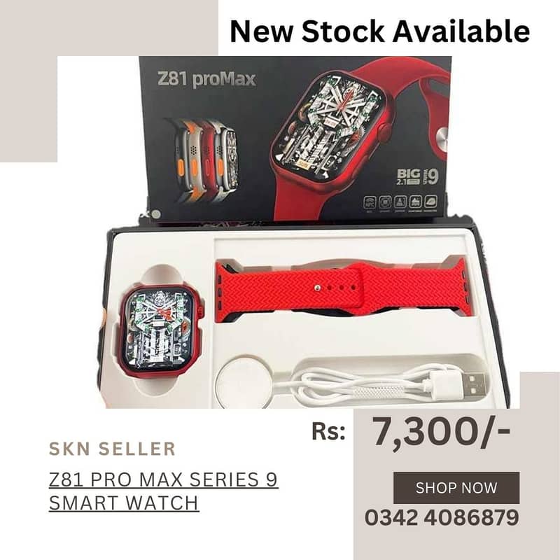 New Stock (Z81 Pro Max Series 9 Smart Watch) 0