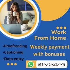 online full time part time work avalible