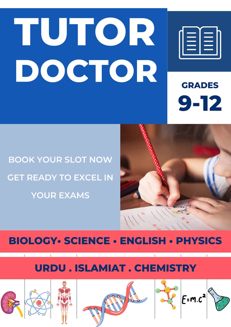 Biology, Science, physics, Chemistry,Urdu, English,Islamiat tutor 0
