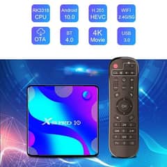 X88 pro 10 rk3318 android 10.0 smart tv box 4gb 64gb  4k 0