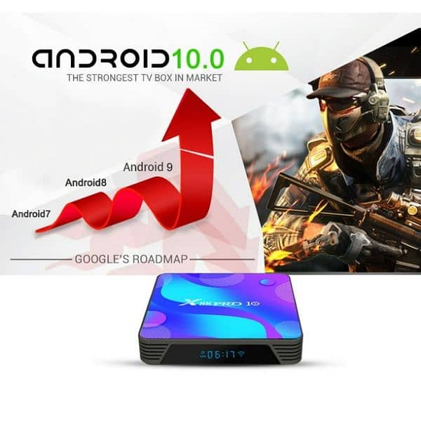 X88 pro 10 rk3318 android 10.0 smart tv box 4gb 64gb  4k 1