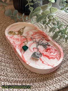 Beautiful decorated painted trays, lamp,table decorations and candals