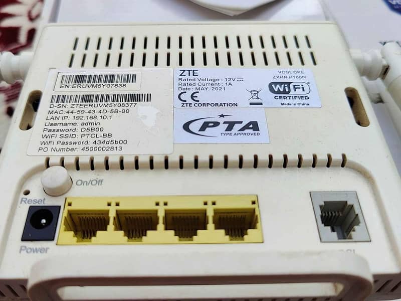 PTCL Modem Router | N300 | VDSL2 | Broadband | ZTE 1