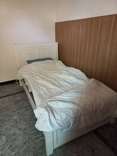 White Single Bed 0