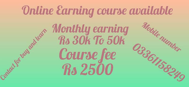 online earning course no age limit no education  limit 0
