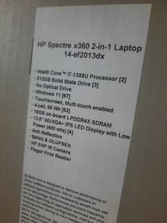 HP SPECTRE X360 2 in 1 Laptop 14-ef2013dx 0