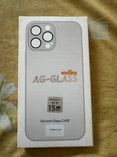 i phone 15 pro max sliver titanium case/cover
