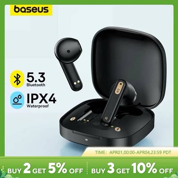 Baseus Earbuds Amazing sound Bluetooth 5.3 0