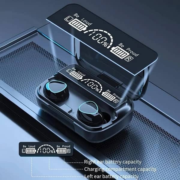 TWS M10 Wireless Bluetooth Headphones  Charging Box 0