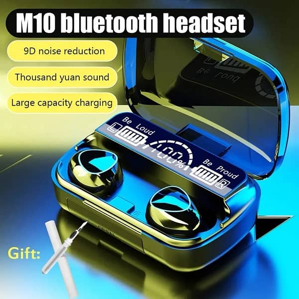 TWS M10 Wireless Bluetooth Headphones  Charging Box 2