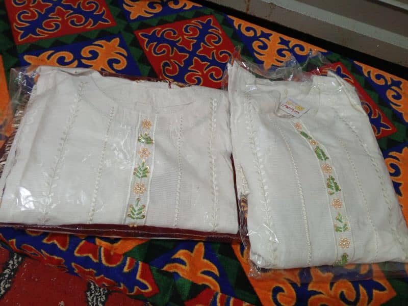 designing suit medium size white color kameez shalwar duppata 4