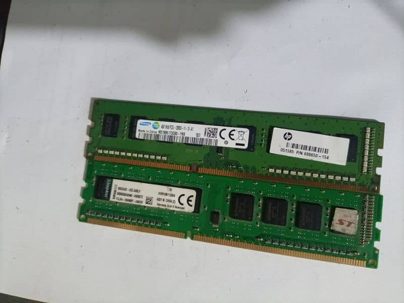 CPU and laptops ram 4GB DDR3 7