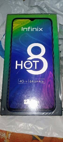 Infinix Hot 8, 4 64 No repair , Original Penal Original set ,Dual sim 4