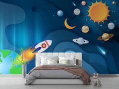 3D Wallpapers for Kids Bedrooms, Drawing room, Bed room, and Offices