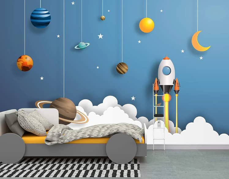 3D Wallpapers for Kids Bedrooms, Drawing room, Bed room, and Offices 12