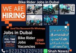 Dubai Rider Job / Dubai Job Male & females/ Jobs in Dubai 03124320438