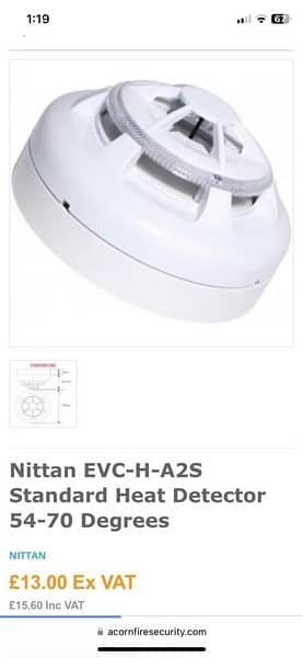 nittan conventional heat detector 4