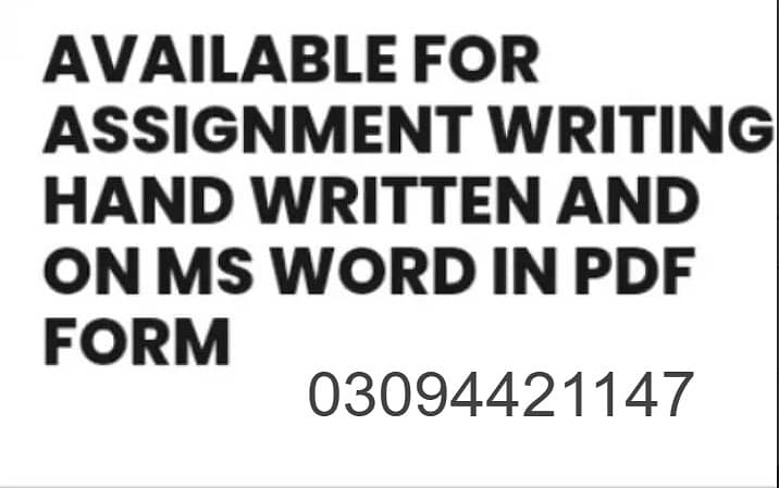 AIOU HAND WRITING ASSIGNMENTS AVAILABE REASONABLE PRICE 0