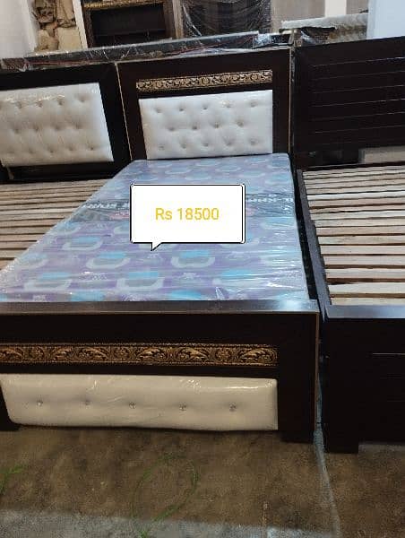 Single bed / poshish bed / furniture / bed / wooden / bed for kids 1