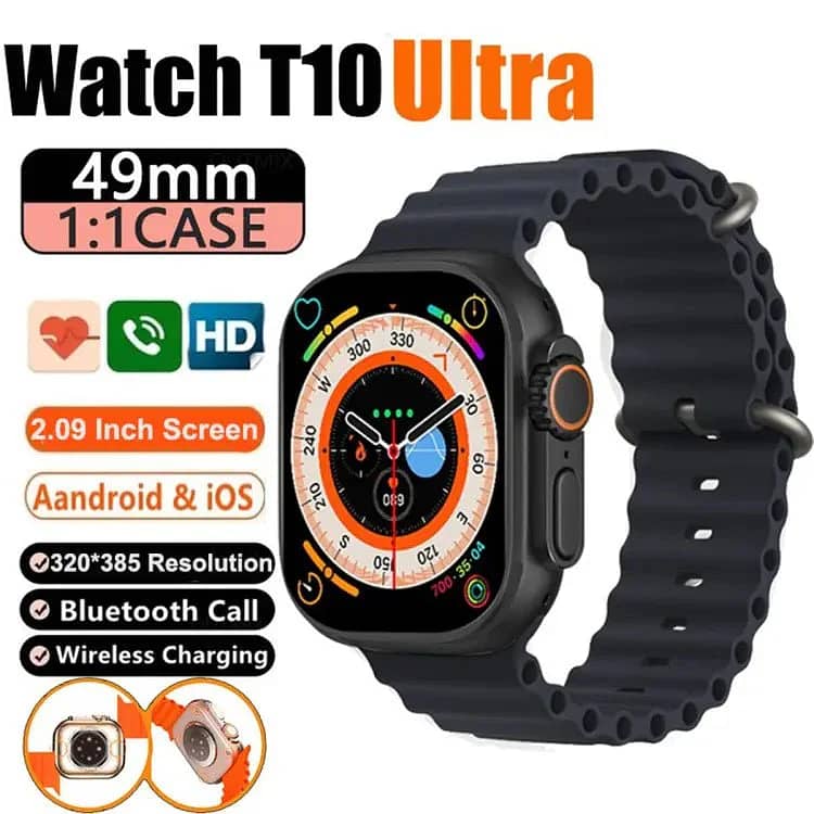 Ultra Smartwatch with Largest  Display and Bluetooth Calling 0