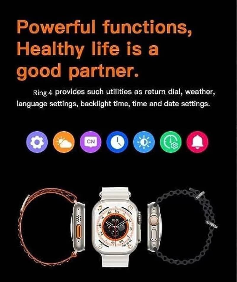 Ultra Smartwatch with Largest  Display and Bluetooth Calling 2