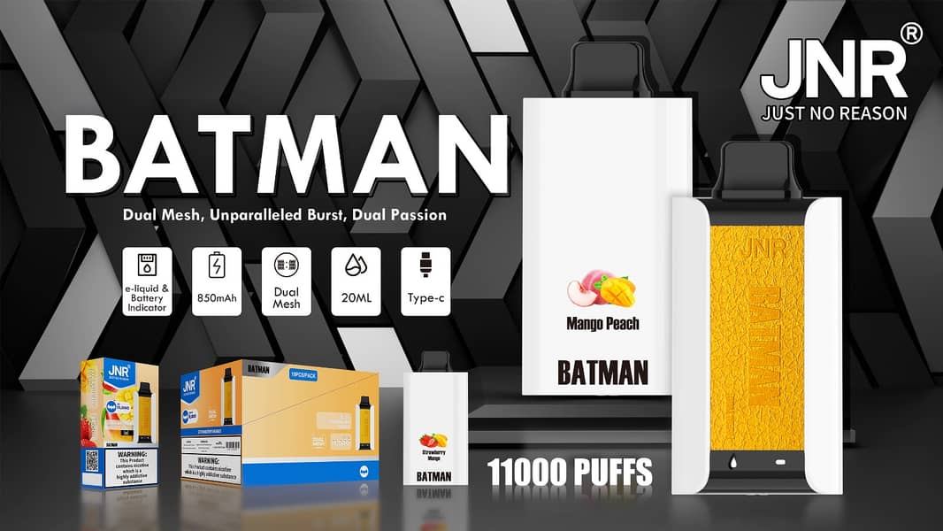 BATMAN 2% 11000 Puffs | Vape | Pod 0