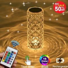 CRYSTAL LAMP 16 COLOURS WITH REMOTE | FREE DELIVERY