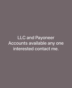 LLC & Payoneer Accounts