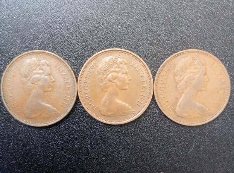 Rare Unique Coin 1971 Two New Pence 1