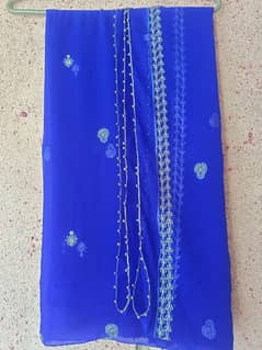 Chiffon dress, Blue colour, new Condition