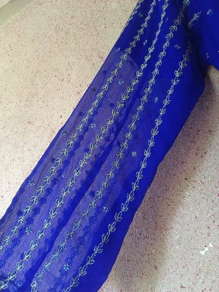 Chiffon dress, Blue colour, new Condition 6