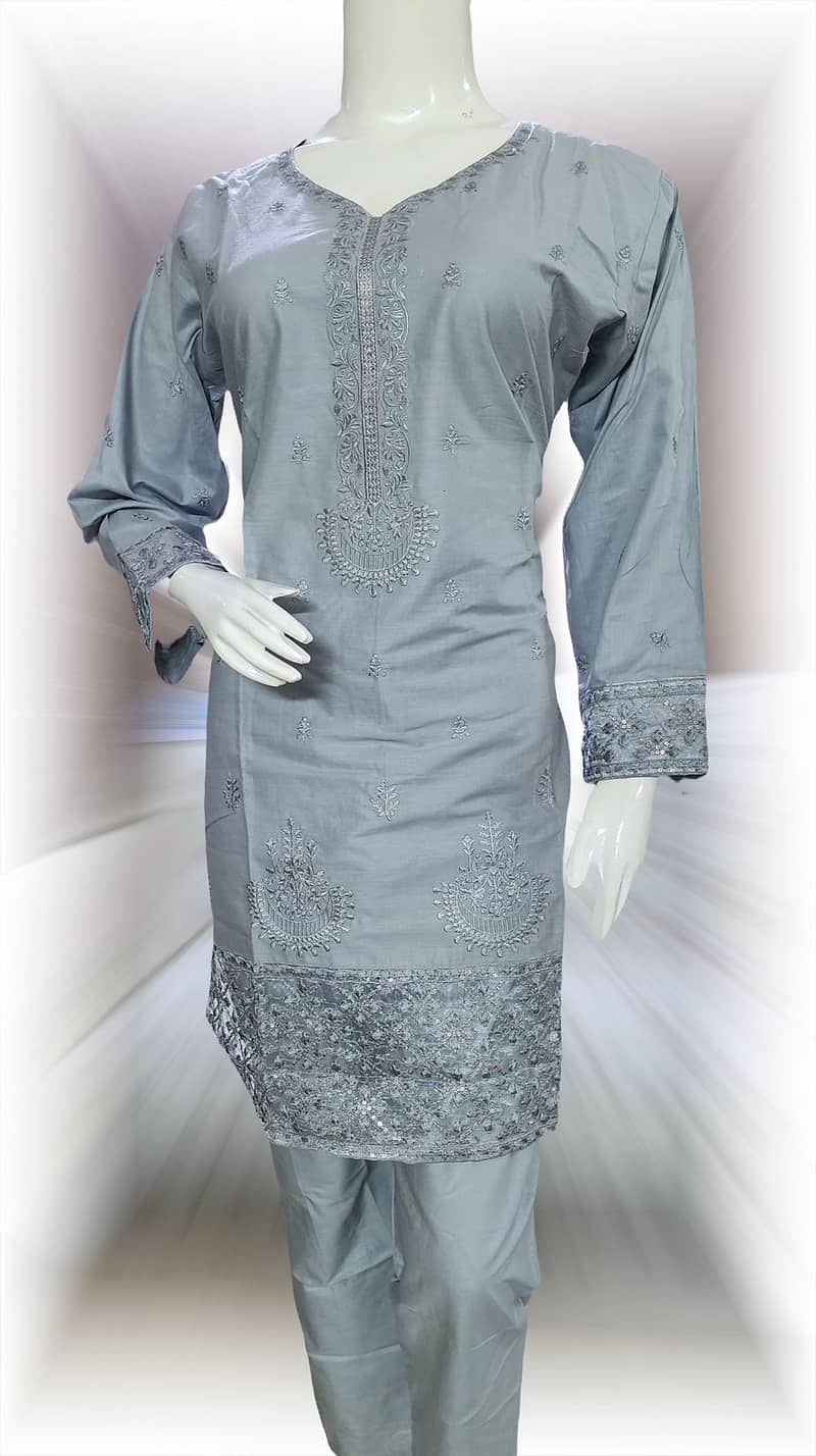 2 pc cotton dress | cotton suit | summer collection | women suit 19