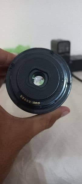 canon efs 18-55mm Good condition 10/9،5  crop Body lens canon month 3