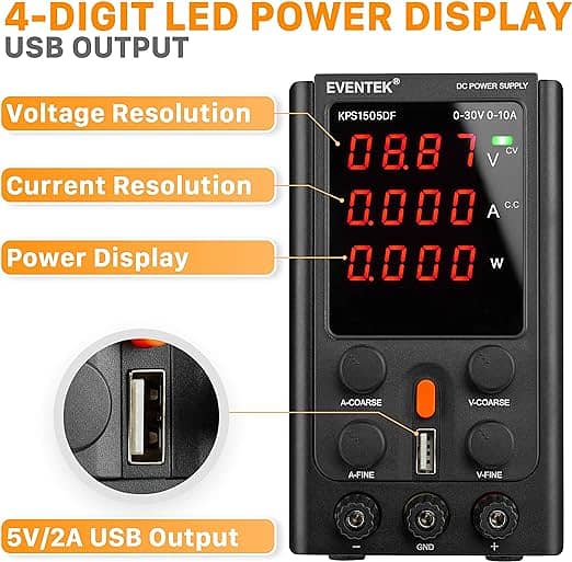 DC Power Supply Variable 30V 10A 0